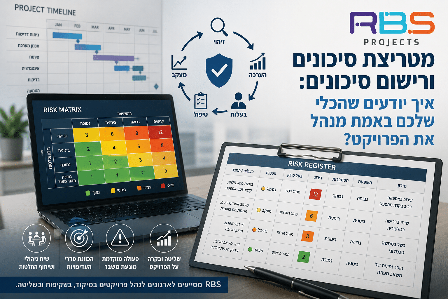מטריצת סיכונים ורישום סיכונים - RBS Projects